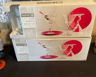 Martini Z Stem Glasses 4 Pack Set of 3 Boxes - Never Been Opened 