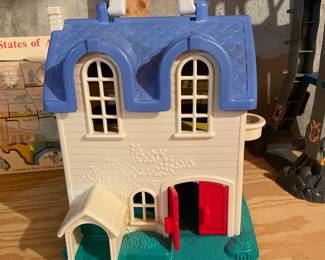 Vintage Fisher Price Little People Doll House #2511 Home Sweet Home 1996