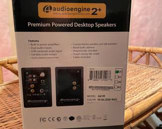 Audioengine A2+ Red Powered USB Desktop Speakers A2 Plus - Color Red - Never been out of box - 