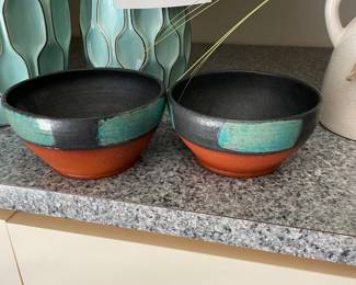 Signed Pottery Bowls