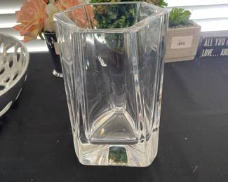 Heavy Lead Crystal Vase