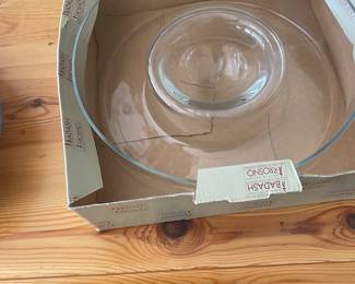 Badish Crystal Chip and Dip Serving Bowl