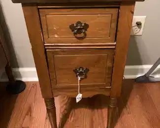 2 small antique night stands