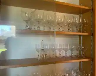 Glassware - Small and Large wine glasses, margarita glasses