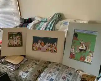 Collectible East Indian Minature paintings - there are 10 of them for $100.00 each