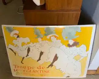By Toulouse Latrec lithograph- originally paid $250.00
Asking 150 or best offer
Have original receipt