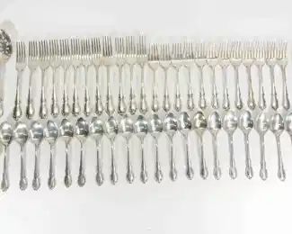 Towle Sterling Silver Lagato Pattern Flatware 2380 Grams
