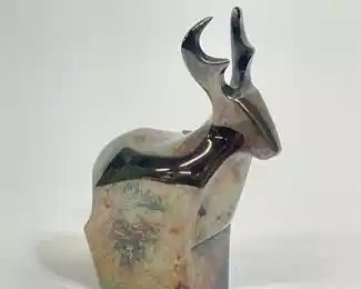 MCM DANSK DESIGNS Reindeer Figurine, MCM Mid Century Modern Silverplated, Paperweight
