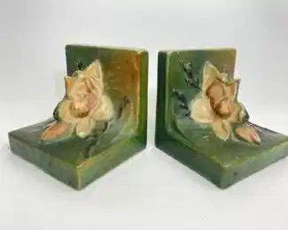 Roseville Magnolia Bookends Art Pottery
