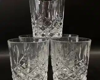 4 MARQUIS BY WATERFORD CRYSTAL TUMBLERS
