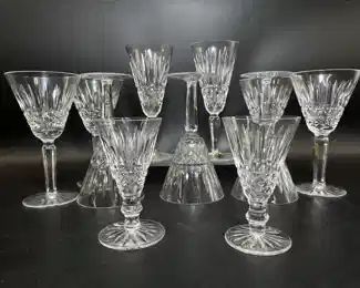 Waterford Fine Irish Crystal Maeve Goblet With Smaller Shot Glasses
