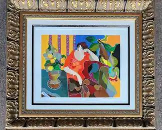 Itzchak Tarkay Gilt Framed Serigraph Brilliance
