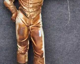 Rare Antique Cast Iron Jockey white face
