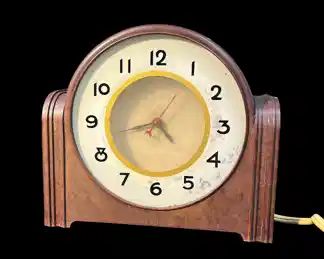 Vintage Lackner Neon Glo Clock Art Deco Style
