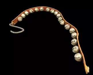 Vintage Sleigh Bells With a Wrought Iron Hook
