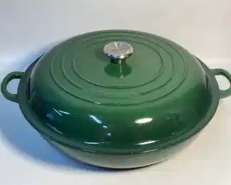Vintage Le Creuset MCM Enamel Cast Iron Braiser No 32 - Mid Century Modern
