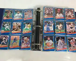 Vintage 1991 Dondruss Baseball Trading Card Full Binder
