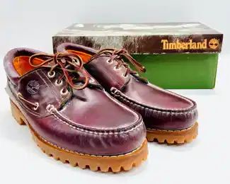 Timberland Mens 3 Eye Classic Lug Burgundy Size 10.5 M/M
