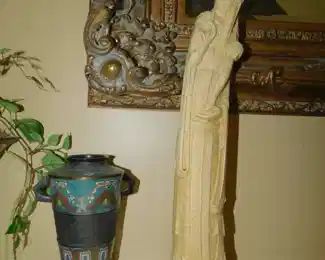 Composite Figurine & Vase