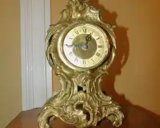 Gilt Bronze Mantle Clock