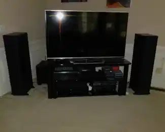 Flat Screen TV - Klipsch Speakers 
