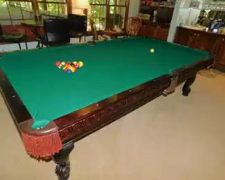 9' Billiard/Pool Table With Accessories