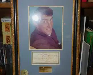 Signed Dean Martin Cancelled Check