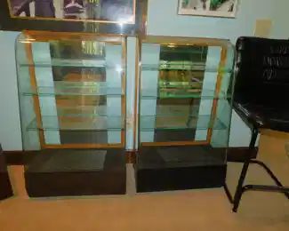 Antique Curved Glass Showcases