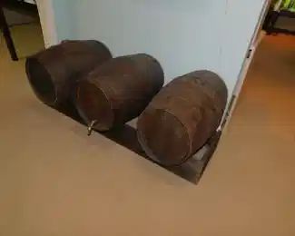 Antique French Wine Barrels