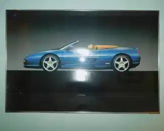 FERRARI POSTER FRAMED