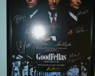 SIGNED GOODFELLAS MOVIE POSTER