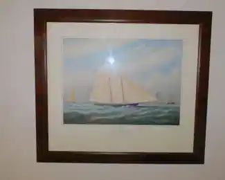 FRAMED SHIP PRINT
