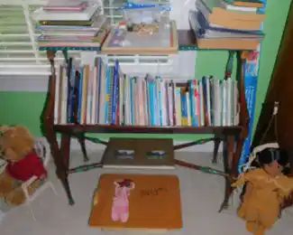 CHILDRENS BOOKS AND STAND