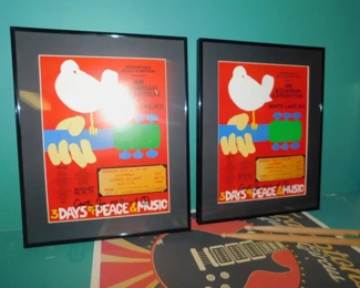 Woodstock Framed Posters One Poster Is Sold