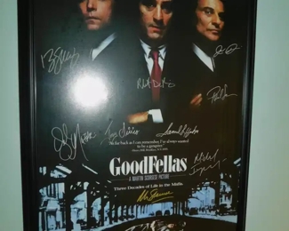 Signed Goodfellas Movie Poster