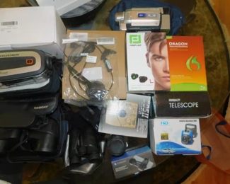 Ear Buds Binoculors And Other Equipment