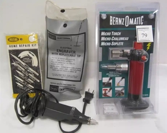 ELECTRIC ENGRAVER AND NEW IN PACKAGE BERNZOMATIC MICRO TORCH