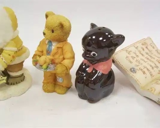 CHERISHED TEDDIES HOBBIT AND NYLA, PRICILLA HILLMAN RICK & THANKSGIVING, AND VINTAGE SHAKER