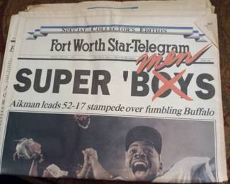 Dallas Cowboys Super Bowl Paper