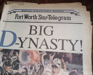 Dallas Cowboys Super Bowl Paper