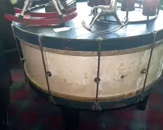 Large drum end table