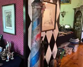 Antique barber pole
