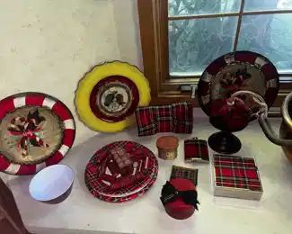 Christmas plaid including Furla clutch