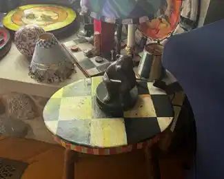 Mackenzie Child’s style stool