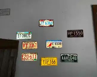 Vintage license plates…more available