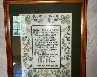 Needlepoint of the”Blessing”