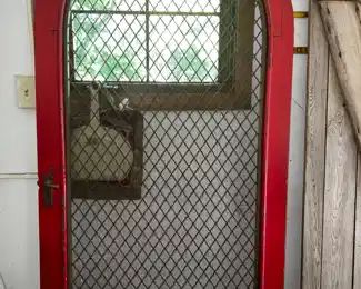 Wire mesh door