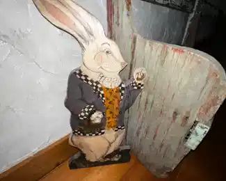 Mr. Rabbit wood cutout