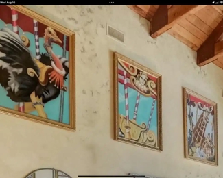 The other 3 oil pastels. They are really fabulous…and framed beautifully.