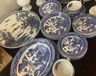 Lots of blue and white China 